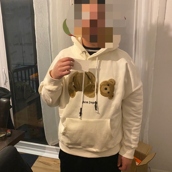 Hoodies Palm Angels Cream White - Picture 3 of 3